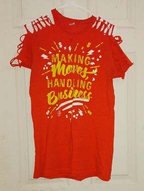 Making Moves Red Girls' Graphic Top